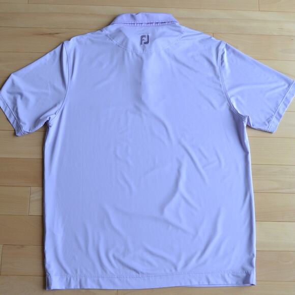 FootJoy Men's Polo Shirt - Light Purple - Picture 4 of 5